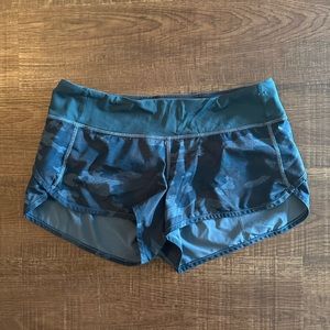 Lululemon Blue Camo Shorts
